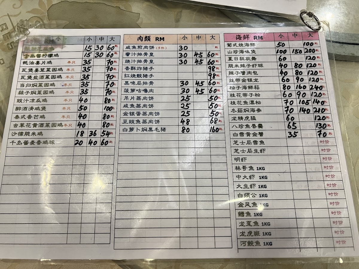 Menu Sun Lee How Fook Restaurant-1
